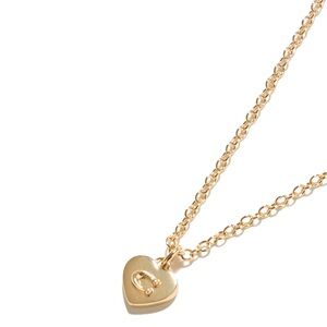 💕Coach💕 Gold Heart Pendant Necklace N E W